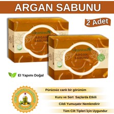 Organicsun Doğal Argan Sabunu 140 gr x 2 Adet - Tüm Cilt Tipleri Için - Nemlendirici ve Besleyici Etki