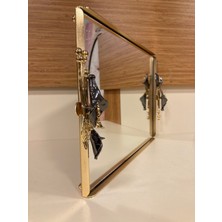 Plus Home Tepsi Pirinç Gala Model Altın Ortaboy 33X23 cm