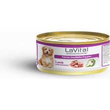 Lavital 12 Adet Kuzu Etli ve Enginarlı Küçük Irk Yavru Köpek Konservesi 85 gr