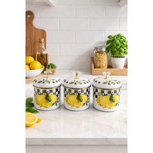 Pr Home Lemon Emaye Baharatlık Seti 10 cm