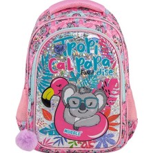  muggle okul sırt çantası tropikal pradice pembe mu-8904