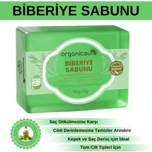 Organicsun Doğal Biberiye Sabunu 140 gr - Saç Dökülmesine Karşı | Yüz Vücut ve Saç Için Kullanıma Uygun