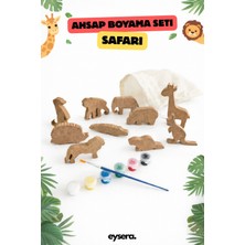 Eysera Ahşap Boyama Seti, Safari – Çocuk Aktivite & Hobi Oyuncak, Montessori, Eğtici Set
