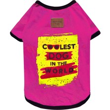 Alphadog Pink Coolest Dog Küçük Irk Köpek T-Shirtü