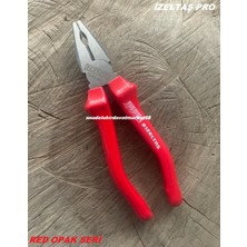 İzeltaş Izeltaş Pro 185MM Pense Carbon Çelik Pense Kombine Pense Red Opak Seri Orj