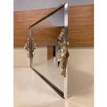 Tepsi Pirinç Gala Model Gümüş Büyükboy 40X27 cm