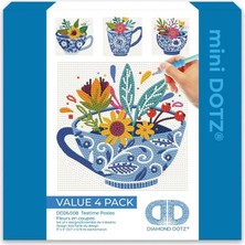 Dıamond Dotz DD26.008 Mını Dotz Teatıme Posıes 12,7X12,7 cm Boncuk Tablo Kiti