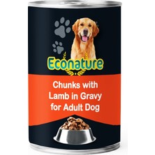 Econature Kuzu Etli Yetişkin Köpek Konservesi 400 gr