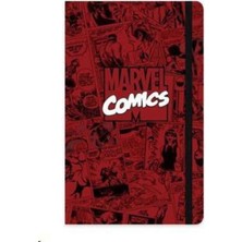 Keskin Color Marvel Lastikli Not Defteri Ciltli 13X21Cm 80 Yaprak Çizgili (Karışık Renk 1 Adet) 413701-70