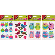  bu-bu stickers 3d keçe büyük karışık bubu-sts008