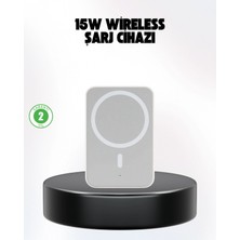 MiraLive iPhone Serileri ile Uyumlu Magsafe Manyetik Araç Telefon Tutucu ve Şarj Cihazı