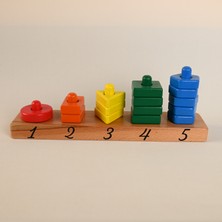 Zyt Tasarım Ahşap Eğitici Oyuncak Geometrik Şekiller Renkler Sayılar