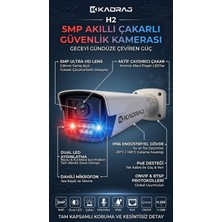Kadraj 5mp Dual LED - Ip Kamera - Çakarlı - Dahili Mikrofon - Onvif - Rstp Güvenlik Kamerası