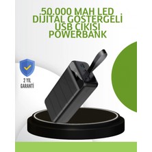 MiraLive Ultra Güçlü 50.000 Mah Powerbank – LED Ekranlı, Çoklu Bağlantı Seçenekli, Akıllı Koruma Sistemli Şarj Ünitesi