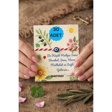 NF ND ENEFENDİ 30 Adet Nazar Boncuklu Marteniçka Kartlı Şans Hediye Bileklik