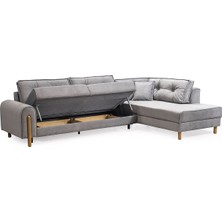 Dekorew Asya Bazalı,büyük Yataklı Köşe Koltuk Silinebilir KUMAŞ-293CMX190CM-INEGÖL Mobilyası