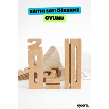 Eysera Montessori Ahşap Sayı Blokları (Mdf) – Çocuk Aktivite & Hobi Oyuncak, Montessori Eğitici Set