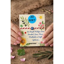 NF ND ENEFENDİ 20 Adet Nazar Boncuklu Şans Hediye Marteniçka Kartlı Bileklik