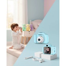 MiraLive Mavi Mini Dijital Kamera Hd Video ve Fotoğraf Çekimli USB Şarjlı Kompakt Kayıt Cihazı