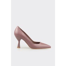 Elle Lila Deri Kadın Stiletto