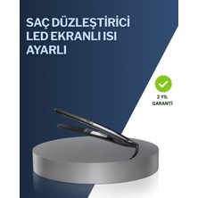 MiraLive 2025 Yeni Seri Dijital Ekranlı Isı Ayarlı Saç Düzleştirici Titanyum Kaplama A Kalite