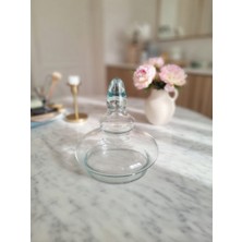 Decovio Su Yeşili Tombul Cam Drajelik Yedek Kapak Drajelik Kapağı Ağız Çapı 11 cm