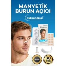 Manyetik Burun Açıcı/bandı Başlama Seti (30 Çift, Beyaz) - Horlamayı Azaltır - Nefesi Rahatlatır