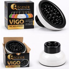 Egesir Profesyonel Egesir Dalgalandırıcı Vigo Başlık Difüzör Saç Kurutma Fön Makinesi Başlığı Profesyonel(Beyaz)