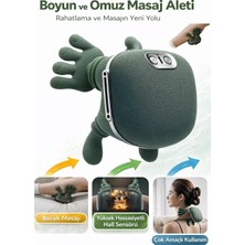 Qasul 3D Boyun ve Omuz Masaj Aleti  Şarjlı, Isıtmalı, Derin Doku Masaj Cihazı Evde Profesyonel Masaj Deneyimi