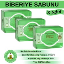 Organicsun Doğal Biberiye Sabunu 140 gr x 3 Adet - Saç Dökülmesine Karşı | Yüz Vücut ve Saç Için Kullanıma Uygun
