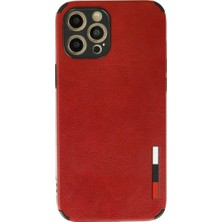Magicool Iphone 12 Pro Max Kılıf Loop Deri Silikon - Kırmızı