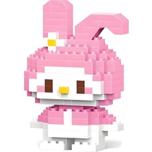 Hak-İş Oyuncak Pembe Tavşan Karakter Temalı Mikro Blok Yapım Seti 145 Parça