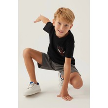 Amora Fancy Clothing Disney 4878-3 Spider-Man Erkek Çocuk Şort Takım