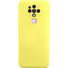 Magicool Tecno Camon 16 Kılıf Nano Içi Kadife Silikon - Sarı