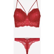 Amora Fancy Clothing Nurteks 4330 Desteksiz Dantelli Sütyen Takım