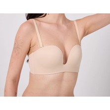 Amora Fancy Clothing Freshness MSF05 Destekli V Dekolte Lazer Kesim Sütyen