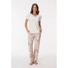 Amora Fancy Clothing Anıl 11396 Kadın T-Shirt ve Pantalon Takım