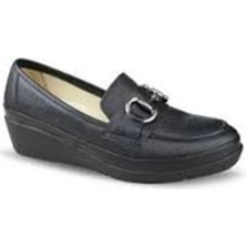 Ceyo 3538-9 Kadın Comfort Ayakkabı - Siyah