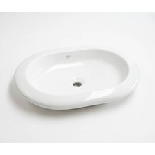Ideal Standard - Simply U Natural 60X45 cm Tezgah Üstü Oval Lavabo Beyaz Outlet - T014201-