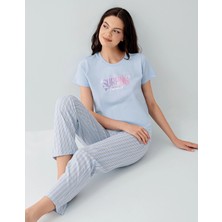 Amora Fancy Clothing Arnetta 3598-S Kısa Kol Pijama Takımı