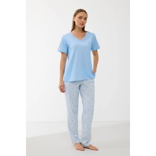 Amora Fancy Clothing Anıl 11733  Kadın T-Shirt ve Pantalon Takım