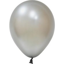 Party Express B.e.12" Baskı Balonu Metalik Gümüş 100'LÜ