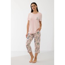 Amora Fancy Clothing Anıl 11665 Kadın T-Shirt ve Pantalon Takım