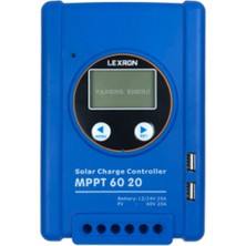 20A Amper Mppt Solar Şarj Cihazı 12/24V Mppt Regülatör Lexron