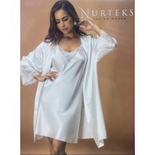 Amora Fancy Clothing Nurteks 5336 Bayan Sabahlık ve Gecelik Takım