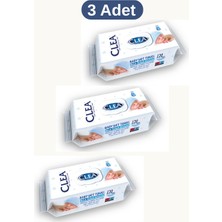 Clea Fantasy Islak Bebek Havlusu 120Lİ Kapaklı(Mavi) 3 Adet