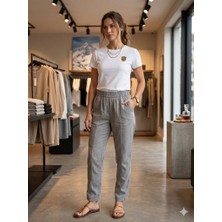 CGA Kadın Pantolon Kadın Tencel Pantolon 66-10061 Önü Dikişli Kesim Tencel Pantolon