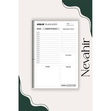 Nevahir Günlük Planlayıcı Defter 2026 A5 100 gr Kalın Kağıt Helezon Ajanda Organizer