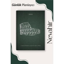 Nevahir Günlük Planlayıcı Defter 2026 A5 90 gr Kalın Kağıt Helezon Ajanda Organizer