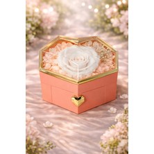 Eng Parti Dünyası Pembe Çekmeceli Gül Tasarımlı Özel Hediye Kutusu (Yüzük Ürüne Dahil Değildir)